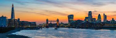 Tower Bridge, Butler's Wharf and The City at Sunset - Limited Edition 4 of 100 thumb