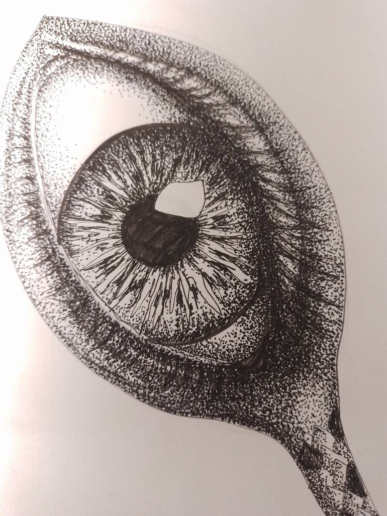 Original Symbolism Fantasy Drawing by Gabriela Garza Padilla