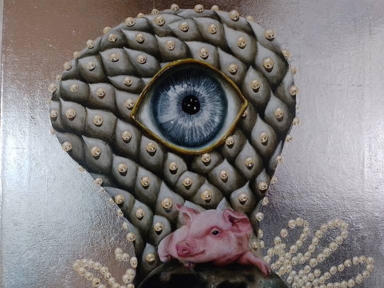 Original Figurative Animal Painting by Gabriela Garza Padilla