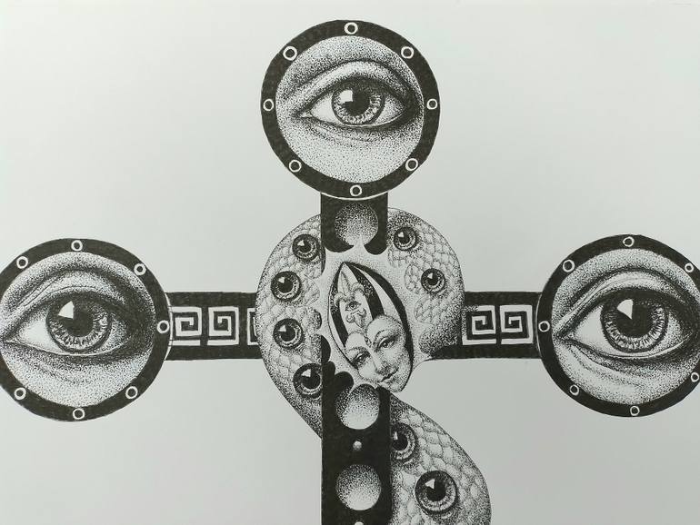 Original Symbolism Fantasy Drawing by Gabriela Garza Padilla
