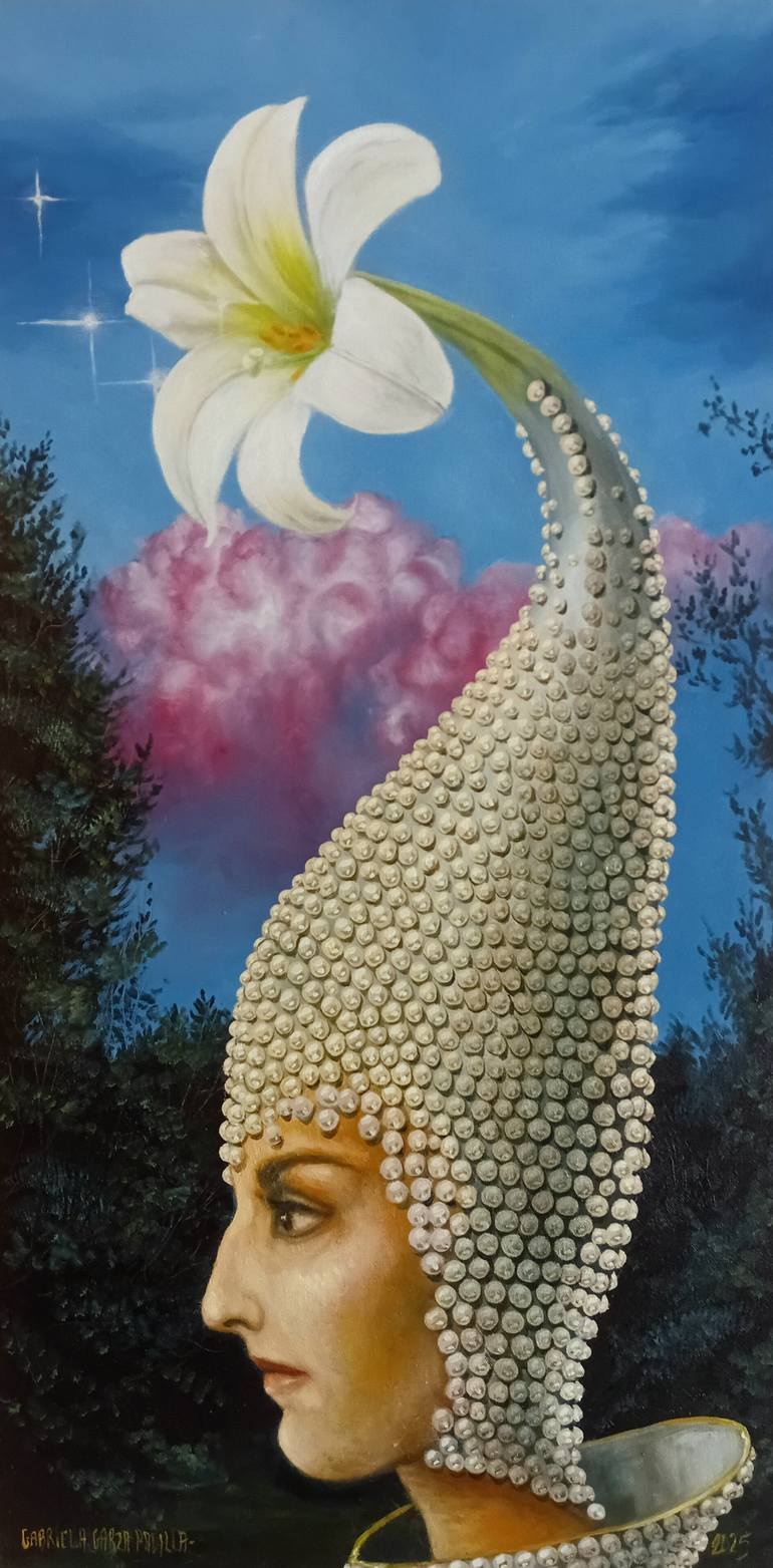 Original Figurative Fantasy Painting by Gabriela Garza Padilla