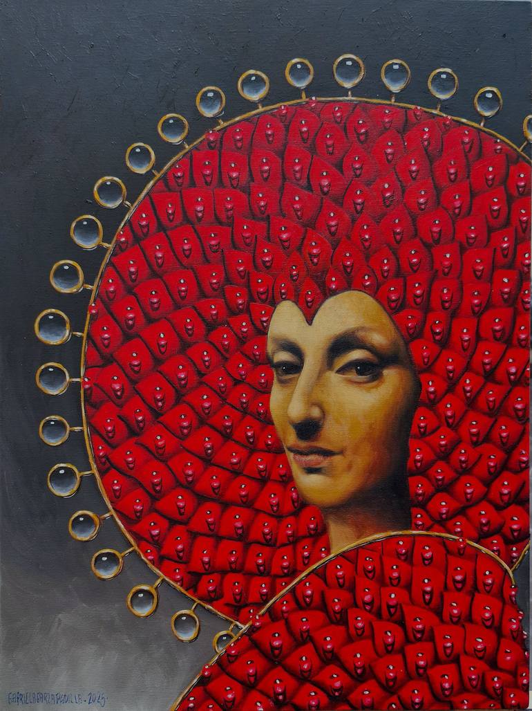 Original Figurative Fantasy Paintings by Gabriela Garza Padilla