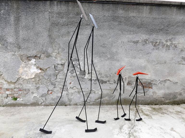 Original Street Art Light Sculpture by Bruno Petronzi