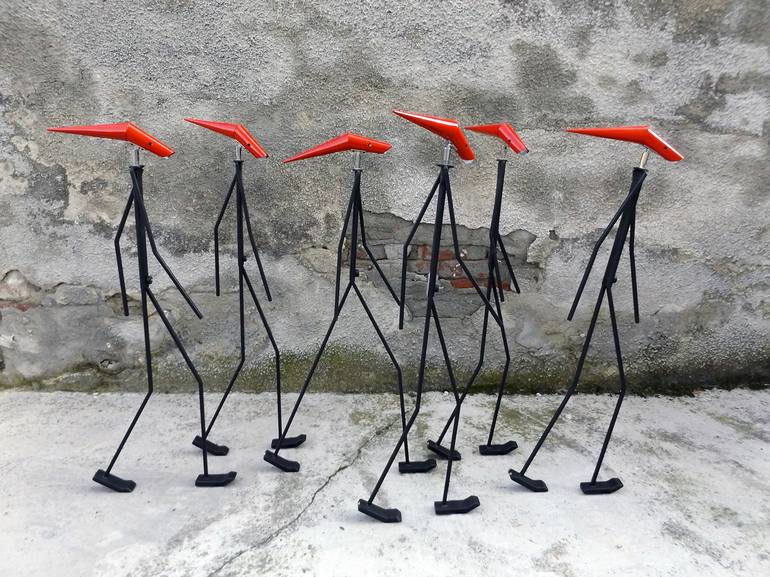 Original Street Art Light Sculpture by Bruno Petronzi