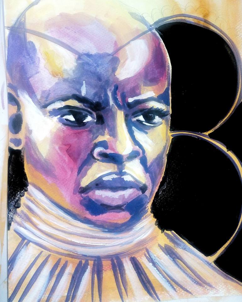 Danai Gurira Painting by Cjb Artist | Saatchi Art