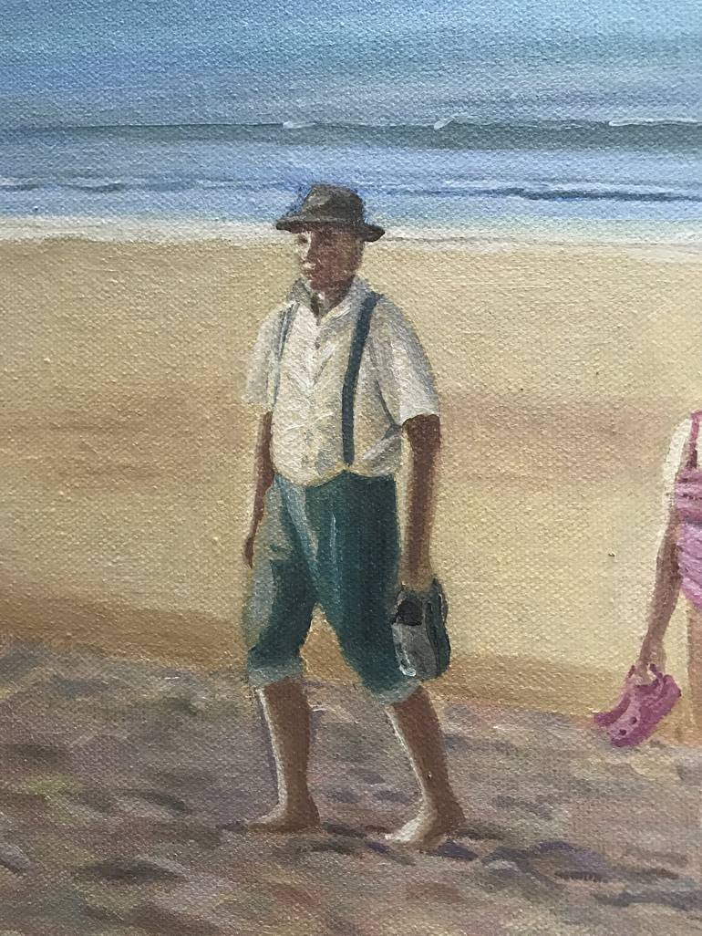 Original Beach Painting by Alison Chaplin