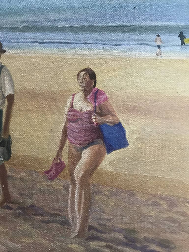 Original Beach Painting by Alison Chaplin