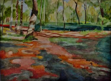 Print of Figurative Landscape Paintings by Alison Chaplin