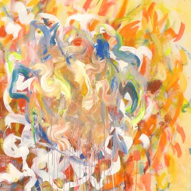 Original Abstract Expressionism Abstract Painting by Jackie Farkas