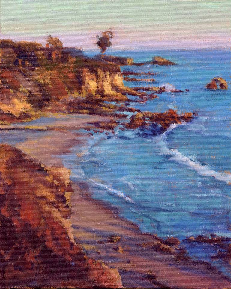 Corona del Mar 8x10 Painting by Konnie Kim | Saatchi Art
