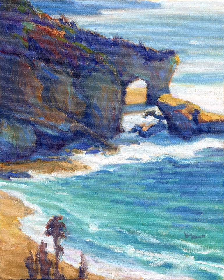 Arch at Treasure Island Painting by Konnie Kim | Saatchi Art