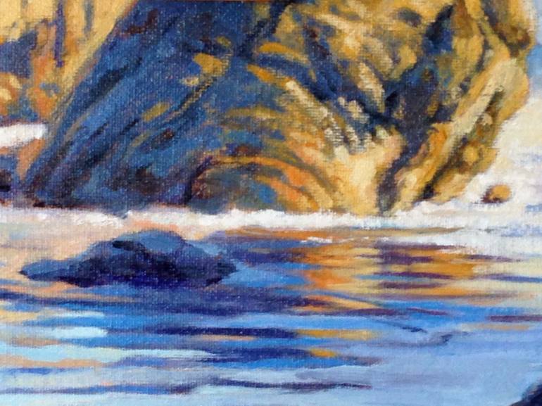 Original Impressionism Seascape Painting by Konnie Kim