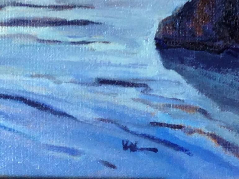 Original Impressionism Seascape Painting by Konnie Kim