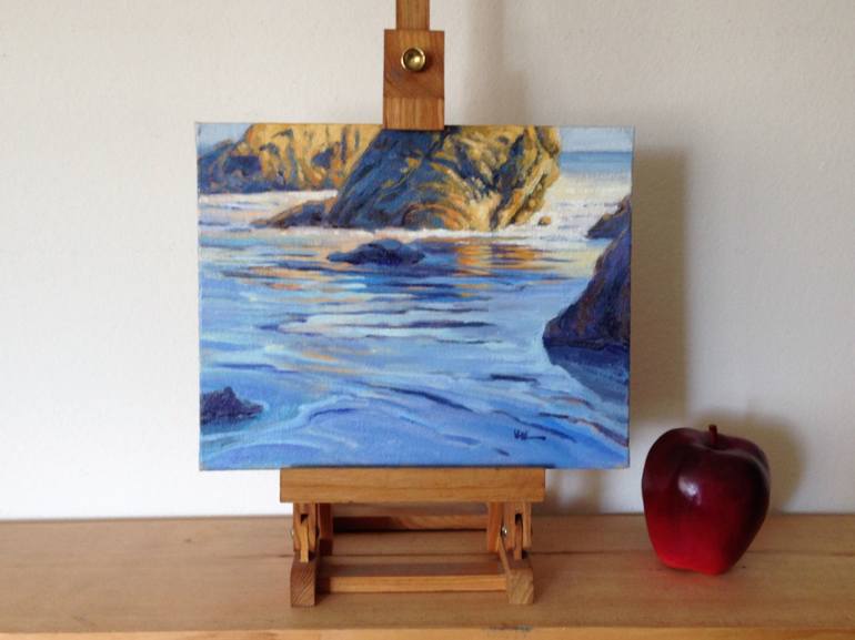 Original Impressionism Seascape Painting by Konnie Kim