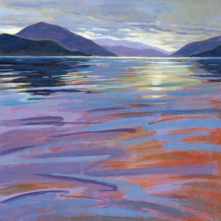 Original Water Painting by Konnie Kim | Impressionism Art on Canvas | Where the Whales Play 7