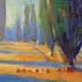 Thank you for your interest in my work. This painting was created using professional quality oil paints on a 100% cotton canvas board. It is signed and comes with signed Certificate of Authenticity. 

The painting is sold unframed. It will easily fit into a standard size frame (U.S.) or it can be displayed unframed on a small table top easel.  It will be carefully packaged and shipped to you via a reputable courier. Please feel free to contact me if you have any questions.