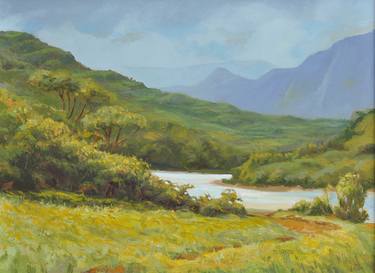 Original Impressionism Landscape Painting by mario Vargas