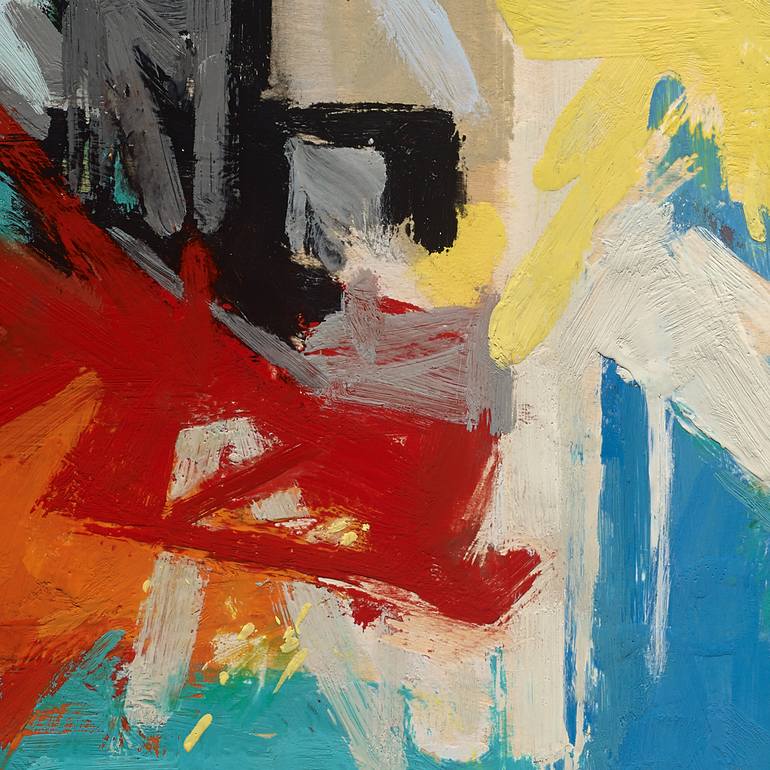 Original Abstract Expressionism Abstract Painting by Kevin Frank