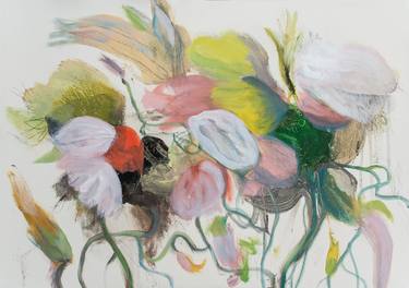 Original Expressionism Botanic Paintings by Miguel Rodax