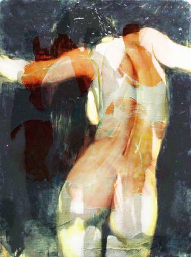 Original Fine Art Nude Mixed Media by ronit kristal