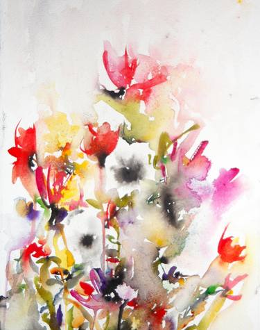 Original Impressionism Botanic Paintings by Karin Johannesson