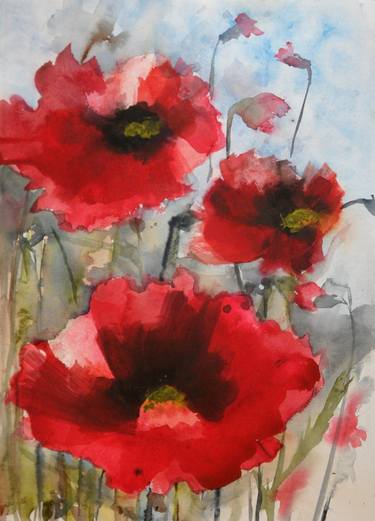 Print of Floral Paintings by Karin Johannesson