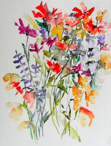 Original Impressionism Floral Paintings by Karin Johannesson