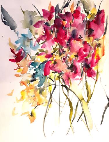 Original Floral Paintings by Karin Johannesson