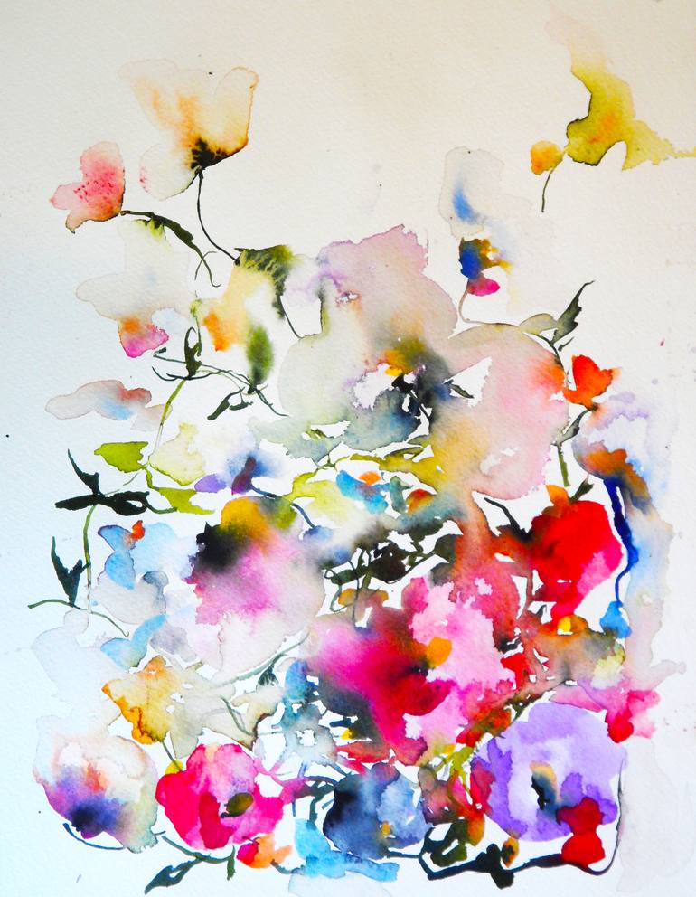 Gardenia VII Painting by Karin Johannesson | Saatchi Art