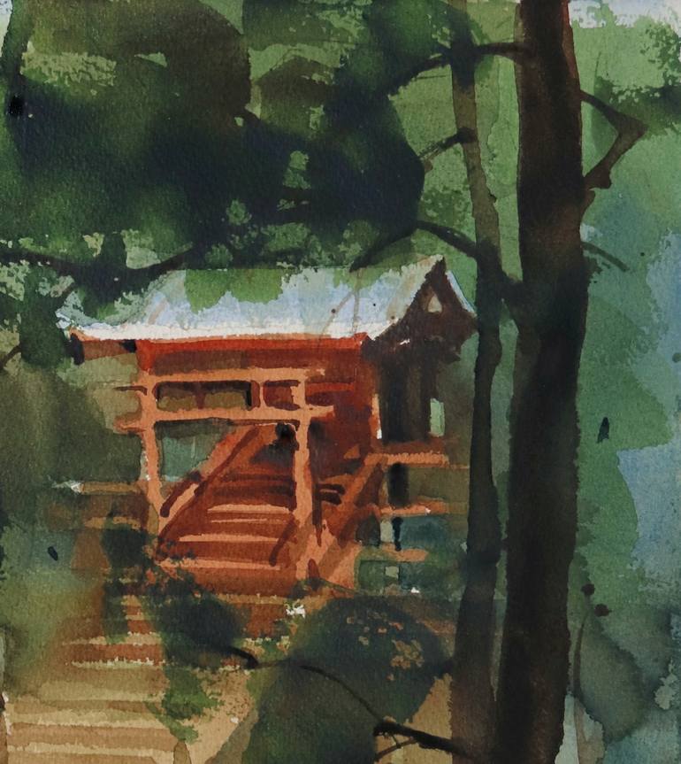 Original Impressionism Landscape Painting by Prashant Prabhu