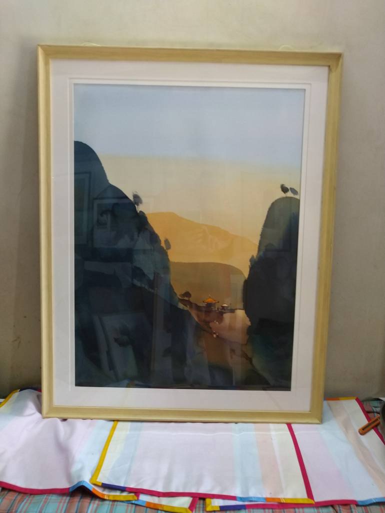 Original Impressionism Landscape Painting by prashant prabhu
