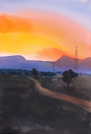 Original Landscape Paintings by prashant prabhu
