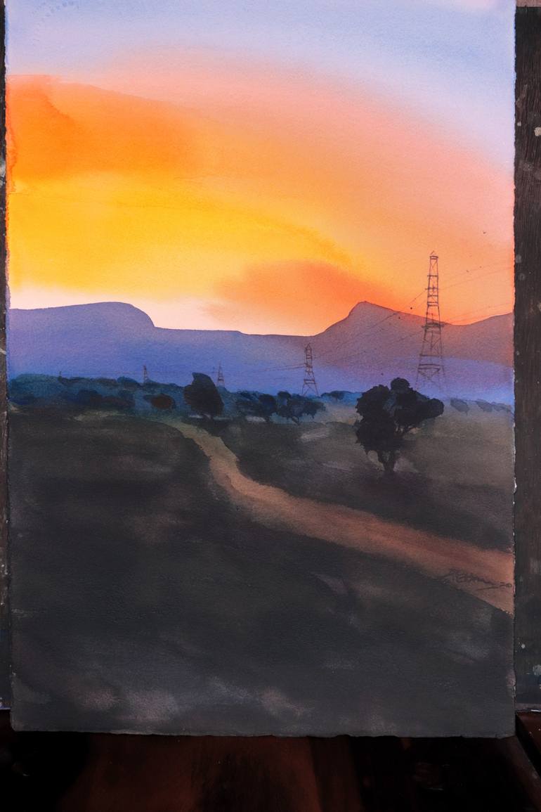 Original Impressionism Landscape Painting by Prashant Prabhu