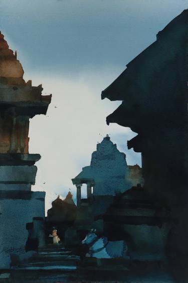 Original Realism Architecture Paintings by prashant prabhu