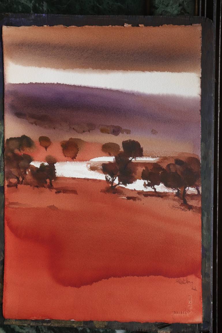 Original Minimalism Landscape Painting by Prashant Prabhu