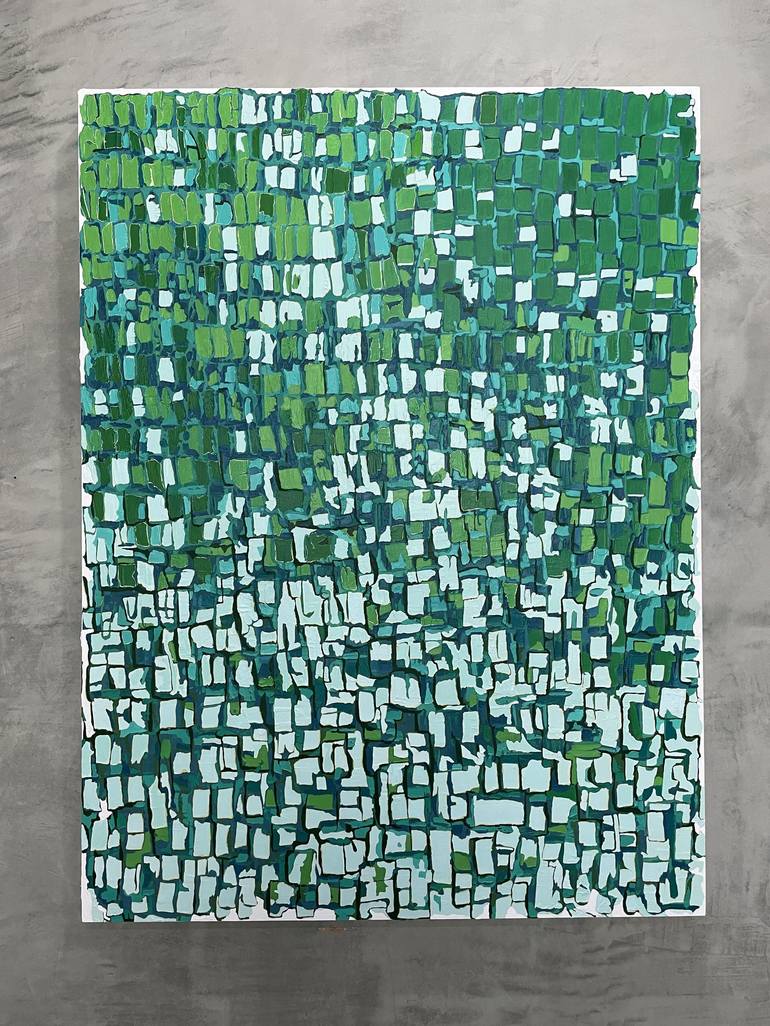 Original Abstract Expressionism Abstract Painting by Eunsil Jeoung