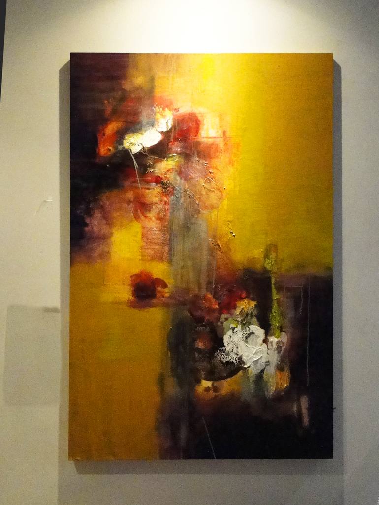Original Abstract Expressionism Abstract Painting by Marcela Ramirez-Aza