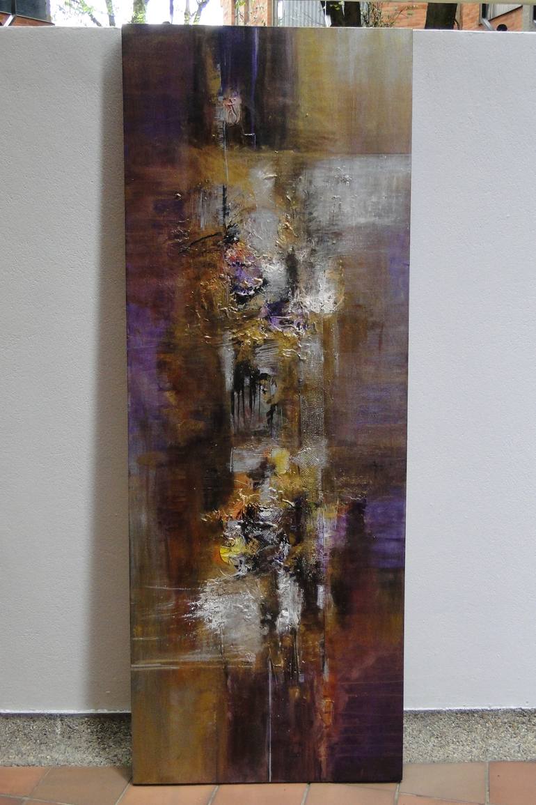 Original Abstract Expressionism Abstract Painting by Marcela Ramirez-Aza