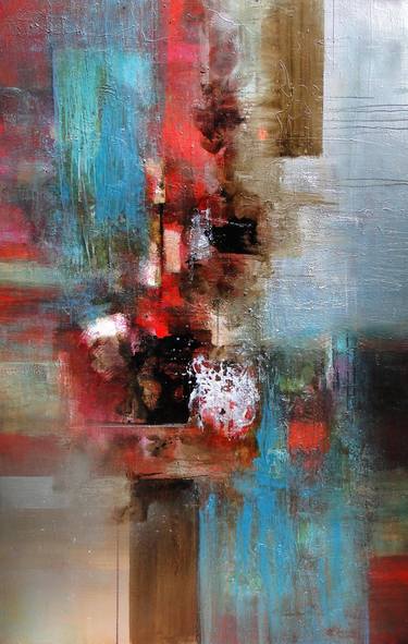 Original Abstract Expressionism Abstract Paintings by Marcela Ramirez-Aza