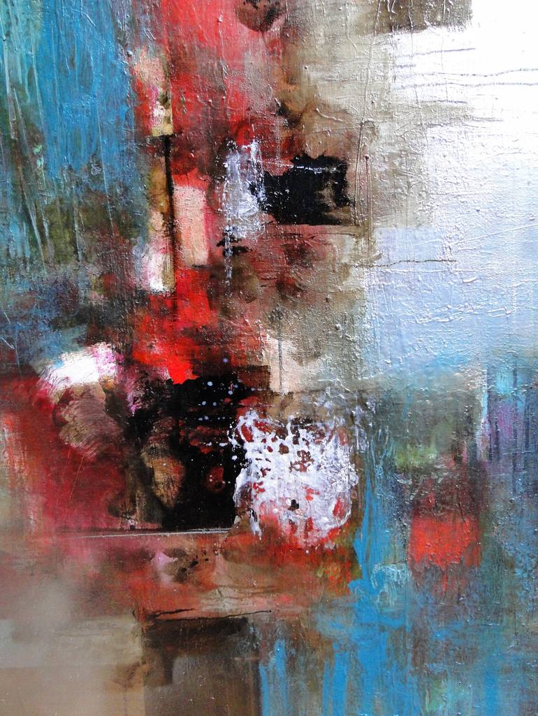 Original Abstract Expressionism Abstract Painting by Marcela Ramirez-Aza