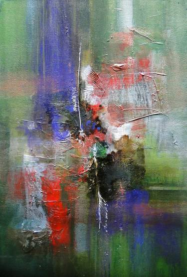 Original Abstract Expressionism Abstract Paintings by Marcela Ramirez-Aza