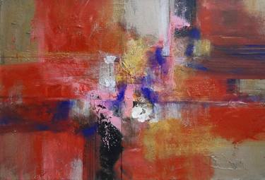 Original Abstract Expressionism Abstract Painting by Marcela Ramirez-Aza