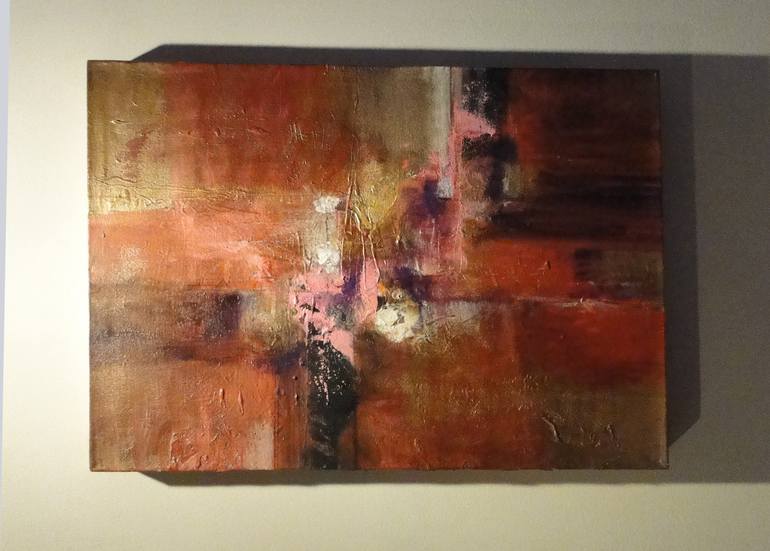 Original Abstract Expressionism Abstract Painting by Marcela Ramirez-Aza