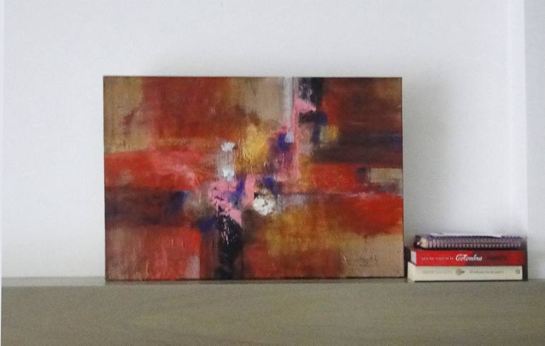 Original Abstract Expressionism Abstract Painting by Marcela Ramirez-Aza