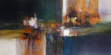 Original Abstract Expressionism Abstract Painting by Marcela Ramirez-Aza