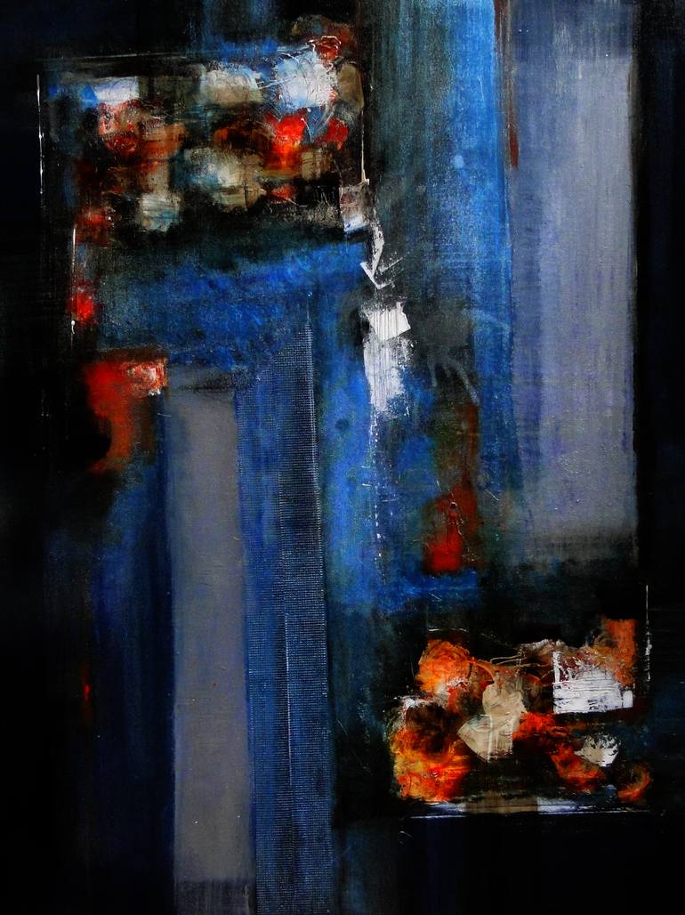 Original Abstract Painting by Marcela Ramirez-Aza