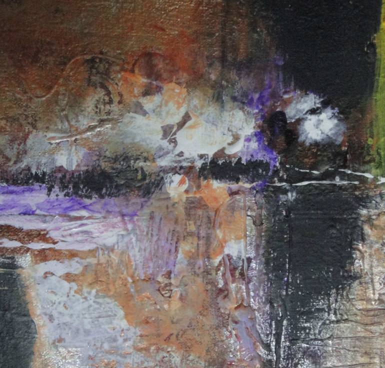Original Abstract Expressionism Abstract Painting by Marcela Ramirez-Aza