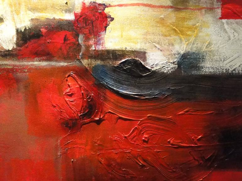 Original Abstract Expressionism Abstract Painting by Marcela Ramirez-Aza