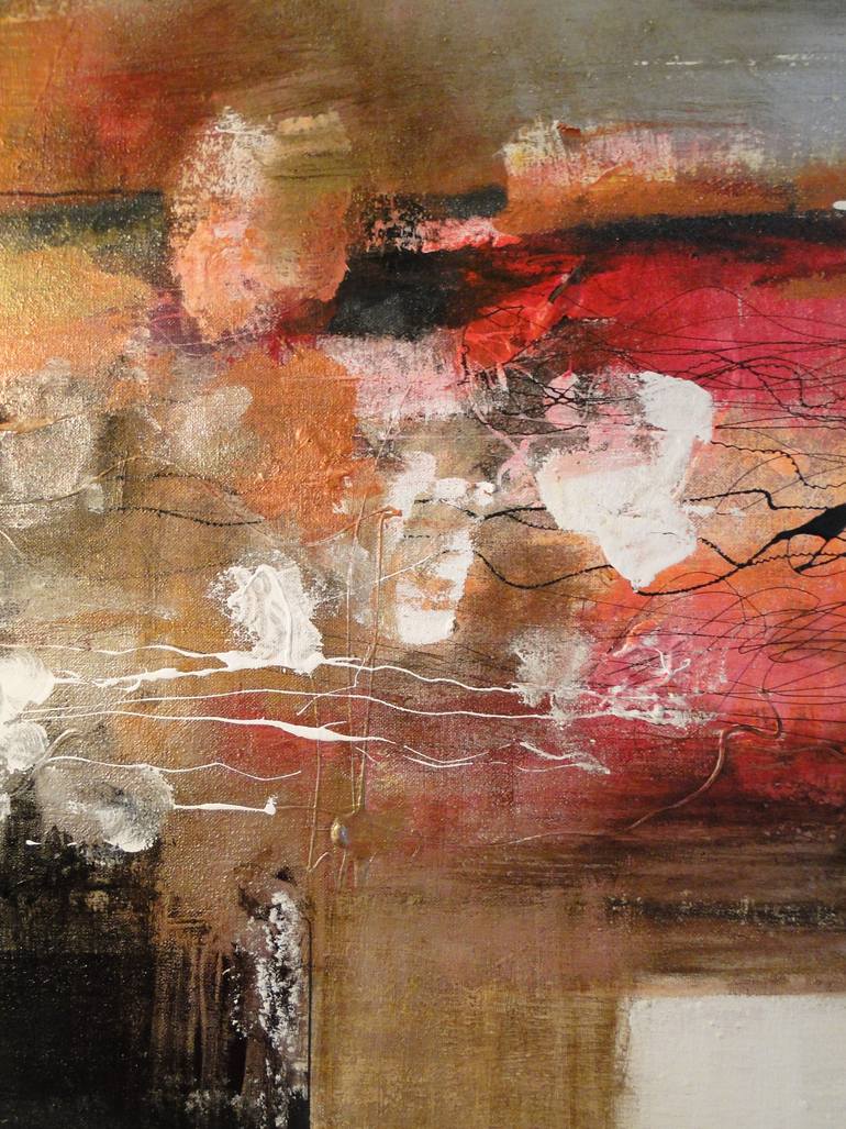 Original Abstract Expressionism Abstract Painting by Marcela Ramirez-Aza