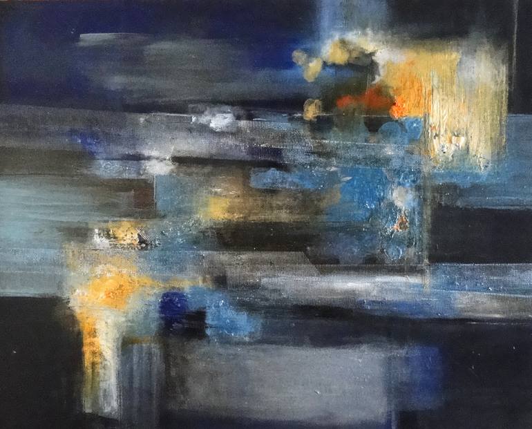 Original Abstract Expressionism Abstract Painting by Marcela Ramirez-Aza